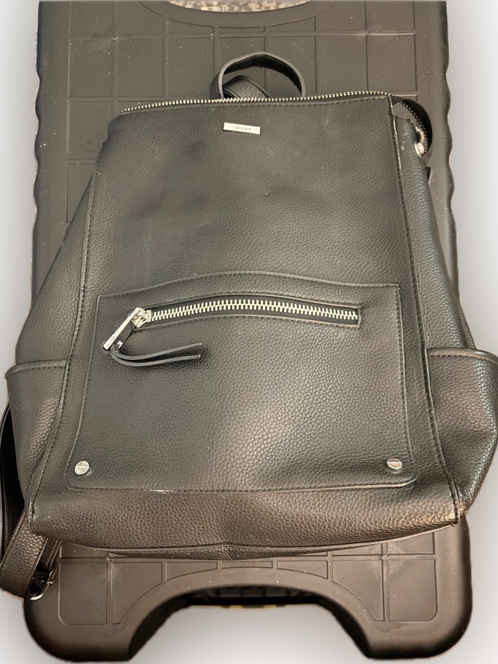 ALDO Black Faux Leather Sri Lanka Backpack Purse